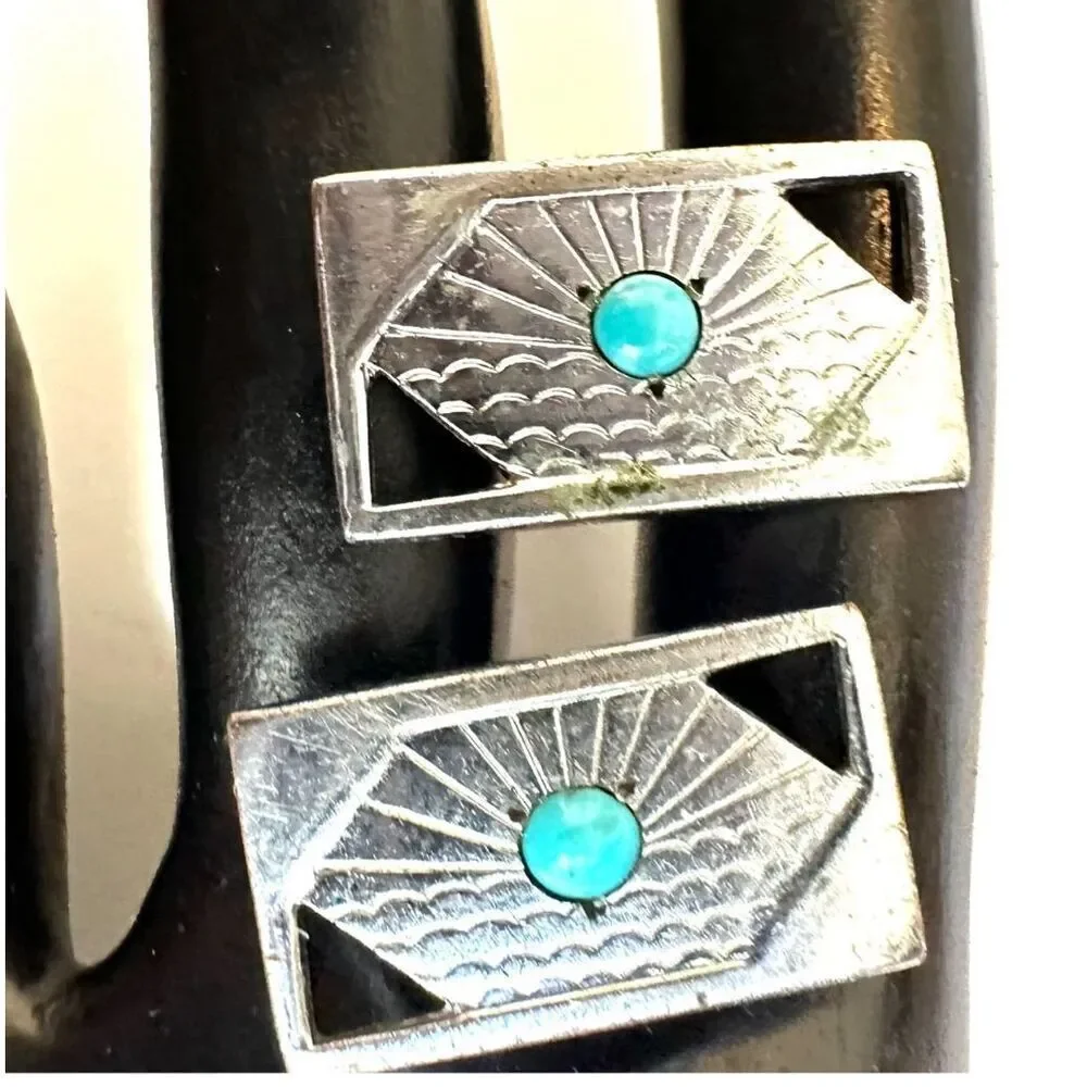 Rabbit vintage southwestern cuff links